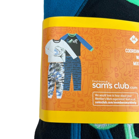 NWT 2 Pack- Dinosaur Long Sleeve and Pants Pajama Set Size 6 - Picture 5 of 9